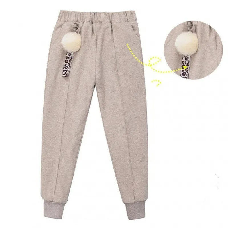 Pantalon en tissu de laine coton pour enfants plus grand