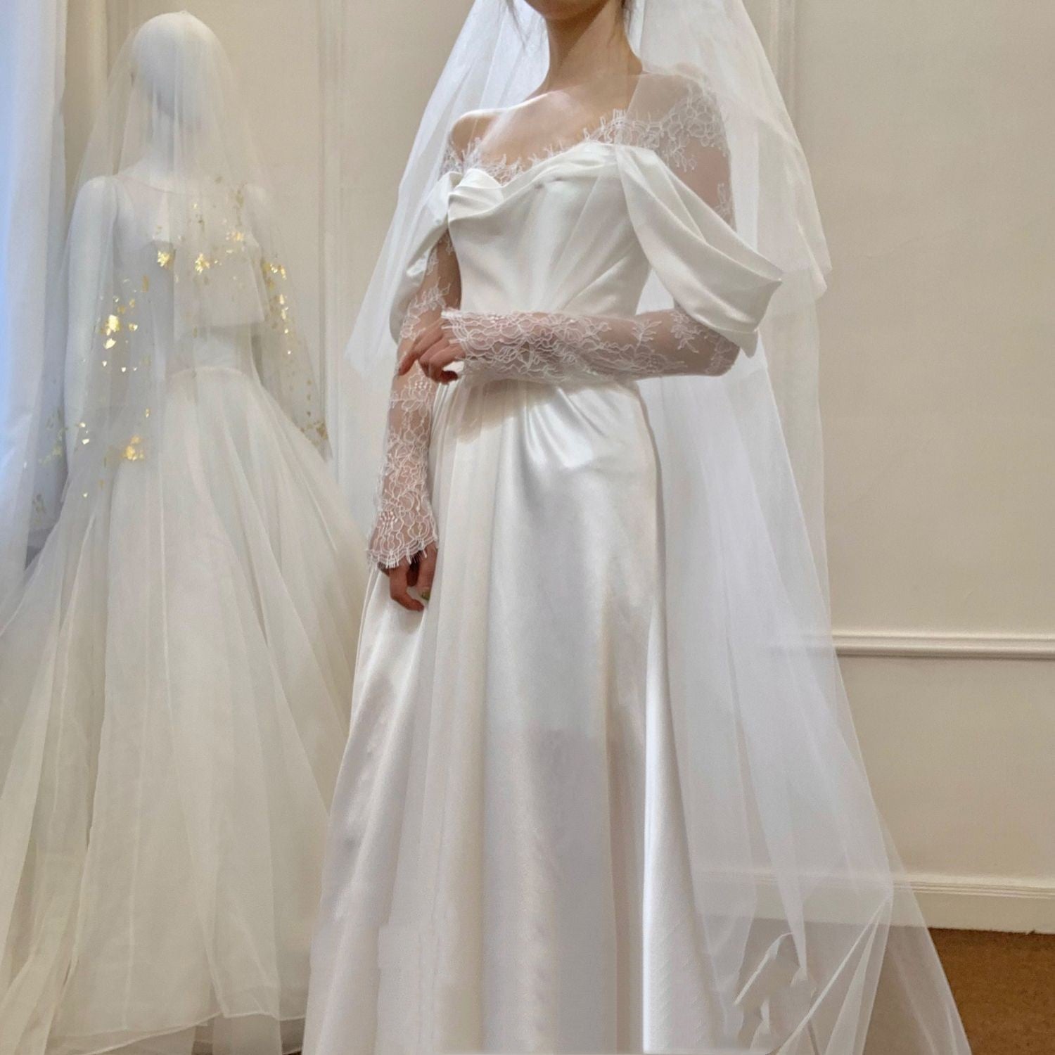Gauze Dress Bride French Girl - Enfance-Heureuse