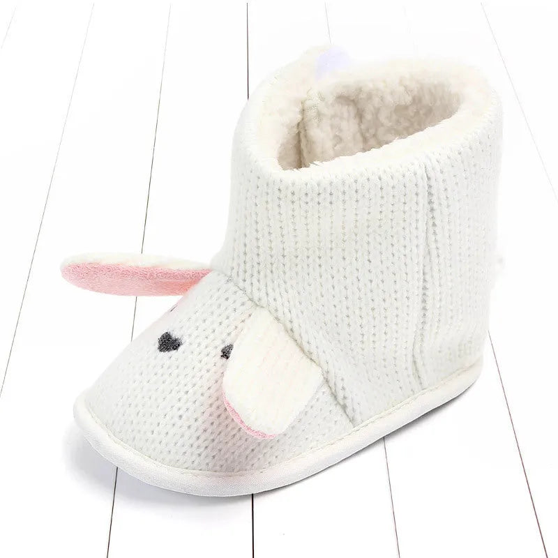 Bébé Laine Chaussures En Coton Chaud, Hiver Chaud Haut-dessus Chaussures