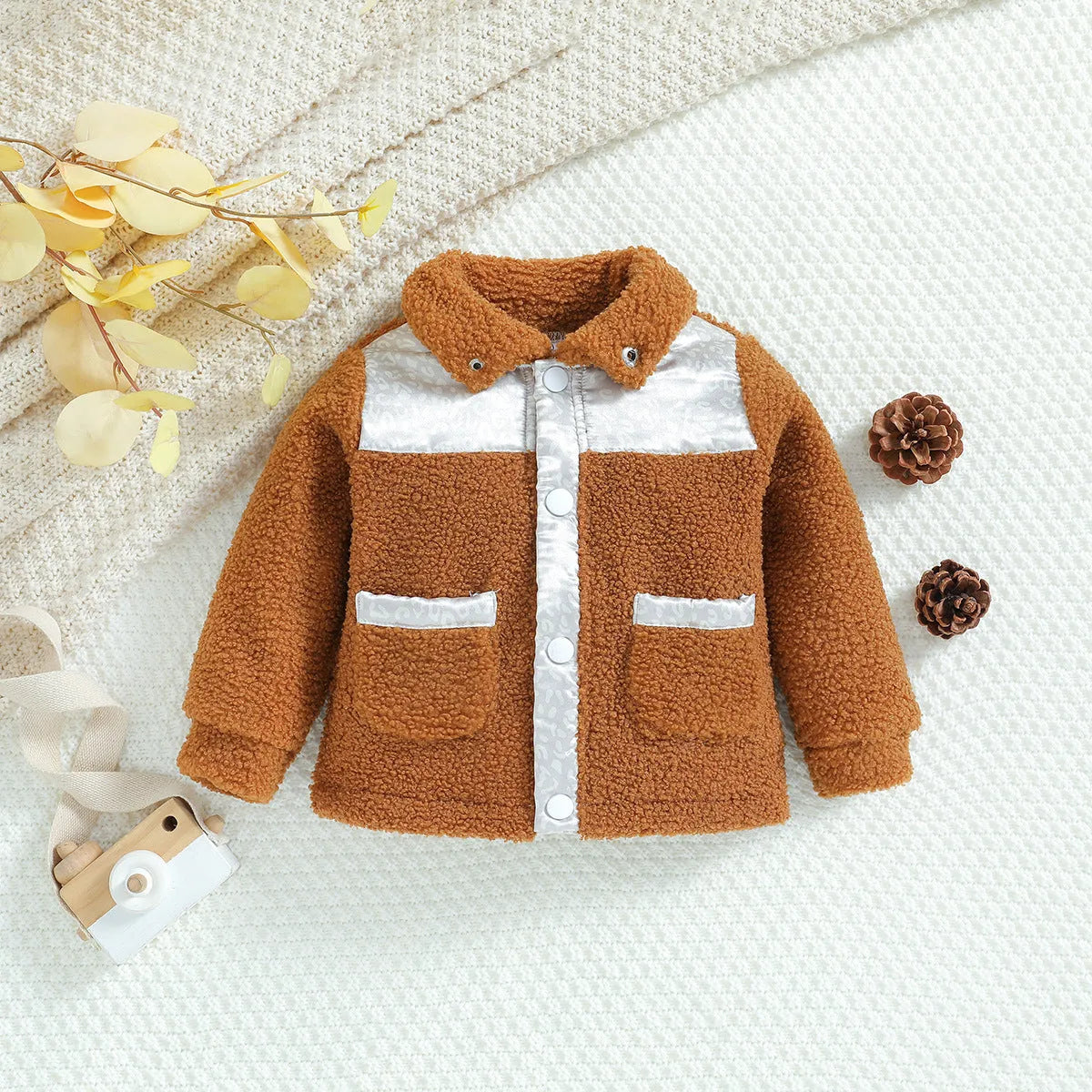 Children's New Zipper Cute Polar Fleece Jacket