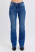 Judy Blue Full Size Run Mid-Rise Bootcut Jeans with Thermal Lining - Enfance-Heureuse