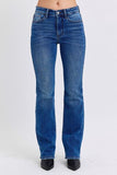 Judy Blue Full Size Run Mid-Rise Bootcut Jeans with Thermal Lining - Enfance-Heureuse