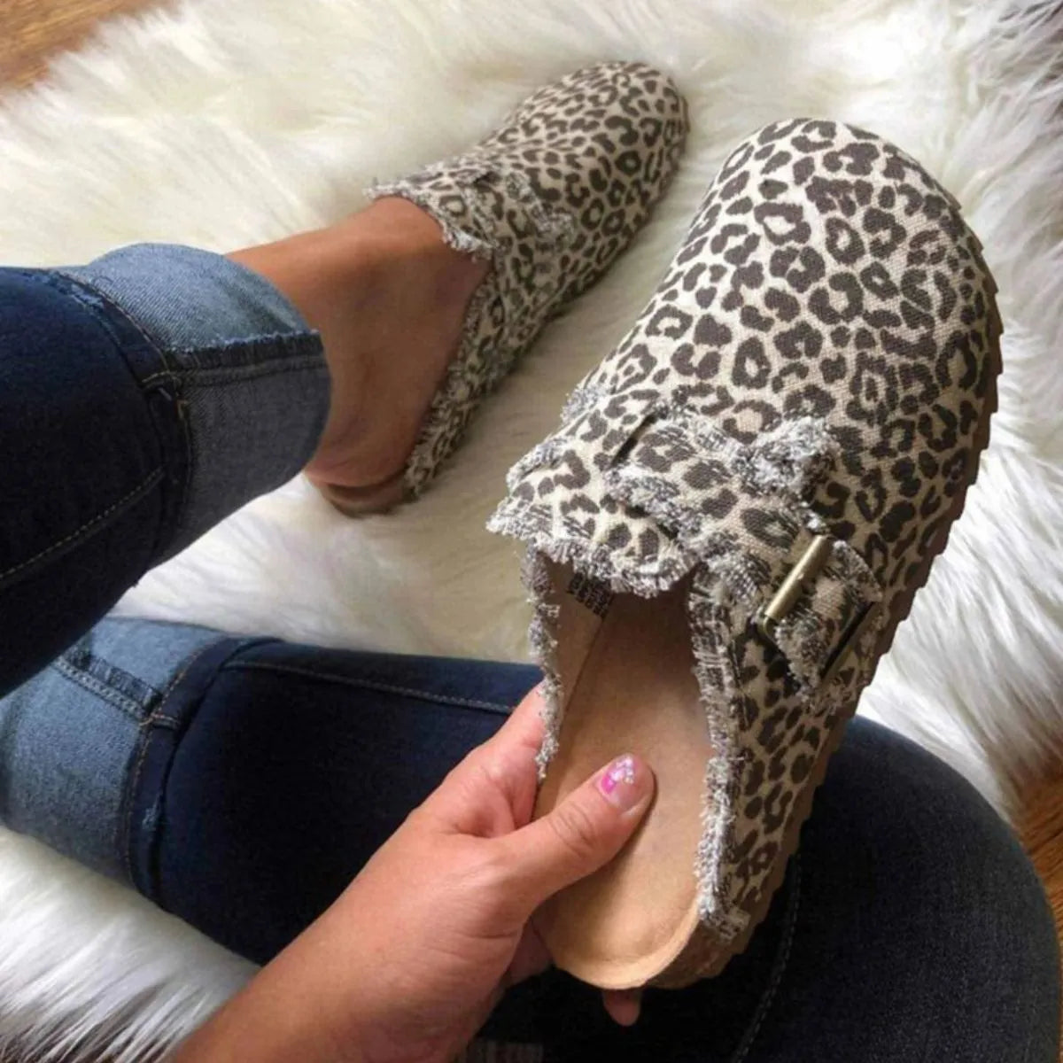 Round Toe Flats Loafers - Enfance-Heureuse