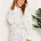 Double Take Floral Long Sleeve Top and Shorts Loungewear Set - Enfance-Heureuse