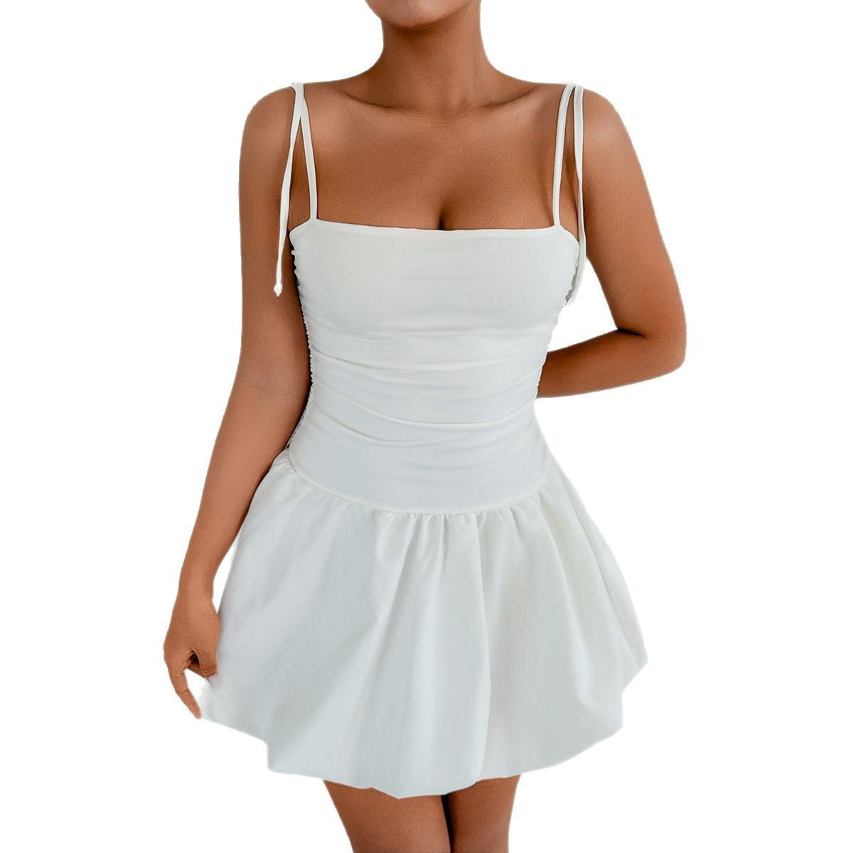 European And American Style Sexy Slim Strap Tube Top Fashion Short Dress - Enfance-Heureuse