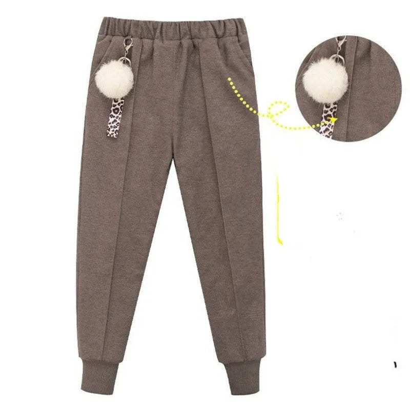 Pantalon en tissu de laine coton pour enfants plus grand