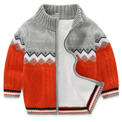 Cardigan en tricot épais pour enfants