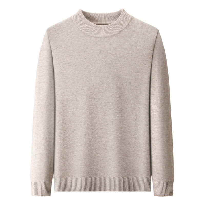 Thick Warm Sweater Half Turtleneck Simple All-matching Base