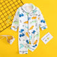 Ensemble de vêtements pour la maison en gaze de coton double couche pour enfants - Enfance-Heureuse