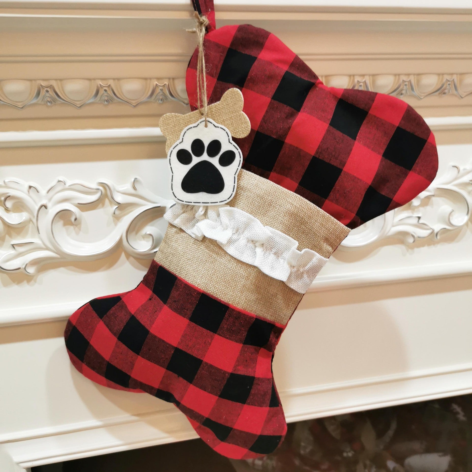 Christmas Ornament Christmas Socks Gift Bag - Enfance-Heureuse