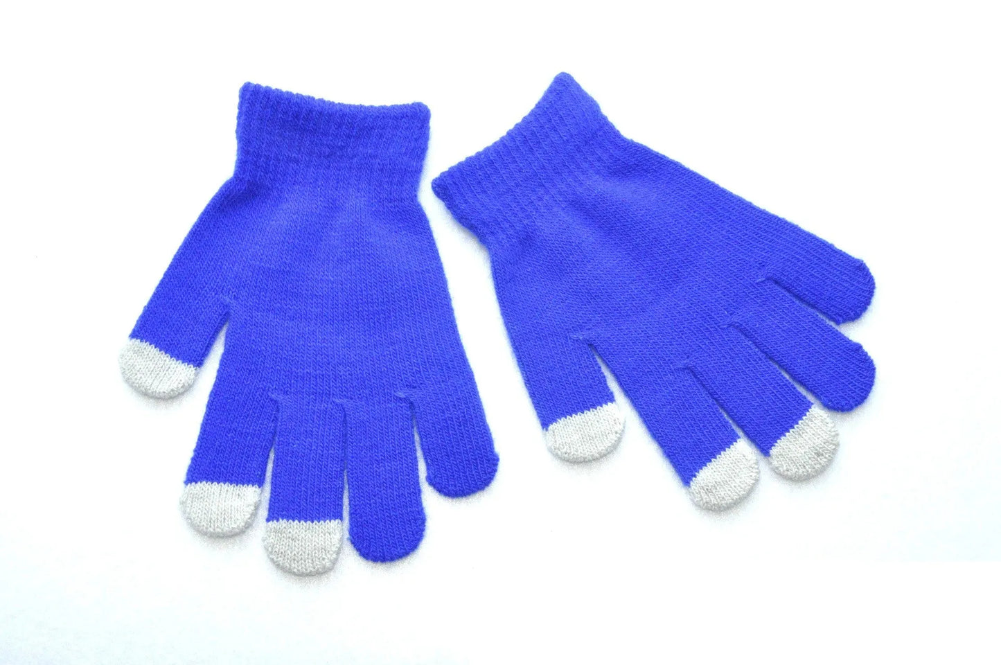 Gants tricotés pour écran tactile pour enfants, chauds et froids