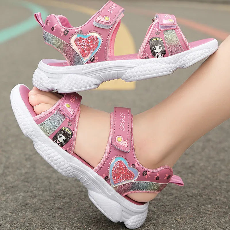 Zapatillas deportivas ligeras con suela suave para niñas