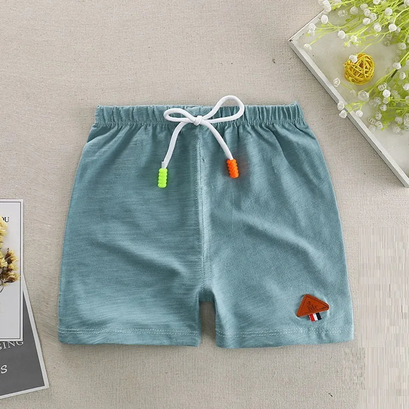 Season New Children's Slub Cotton Casual Shorts