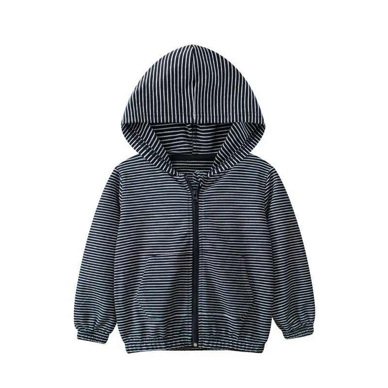 Fashion Boy Versatile Striped Cardigan Jacket