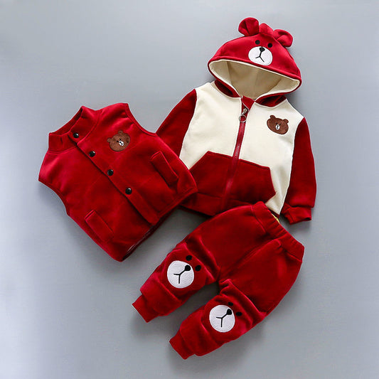 Three-piece Set Of Baby Clothes For Children And Children - Enfance-Heureuse