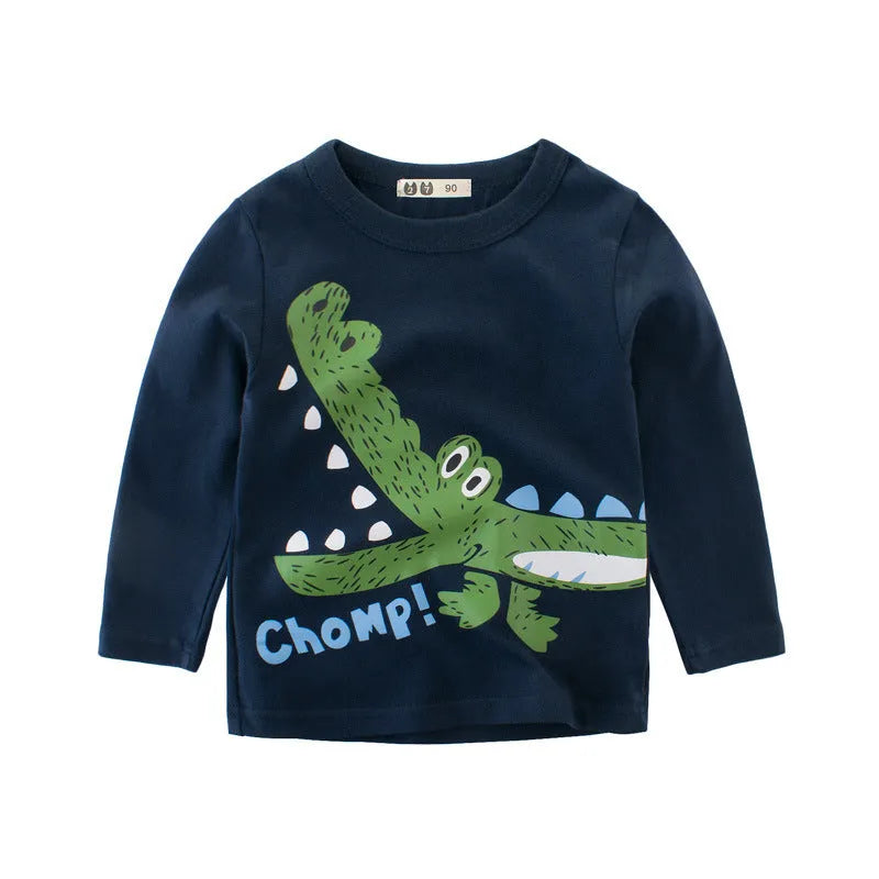 Children's Clothing Autumn Children's Bottoming Shirt Korean Baby Clothes Boy's Long-sleeved T-shirt