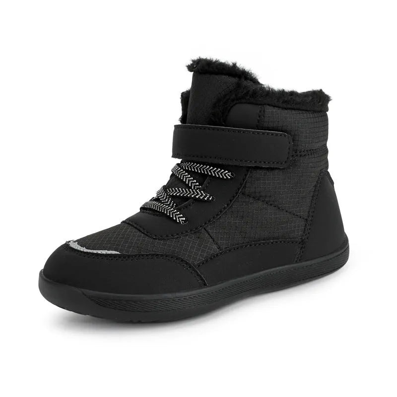 Children's High-top With Velvet Thick Wide-toe Cotton-padded Shoes Outdoor Keep Warm Snow Boots