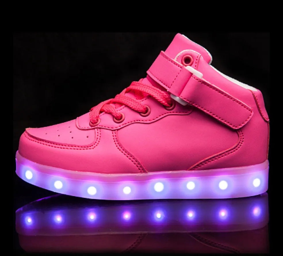 Kids Fashion Casual Light Up Sneakers