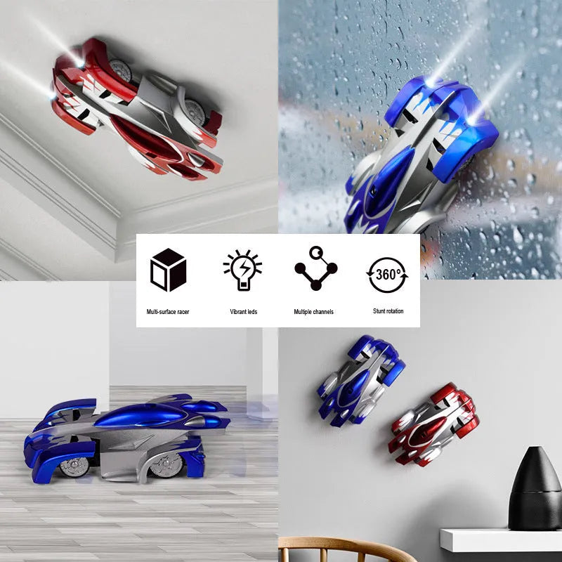 Coche de escalada en pared RC coche de Control remoto juguetes para niños juguete de carreras de modo Dual regalo