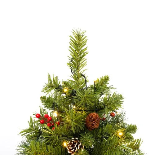 Pre-lit Christmas Tree Artificial Christmas 4-piece Set - Enfance-Heureuse