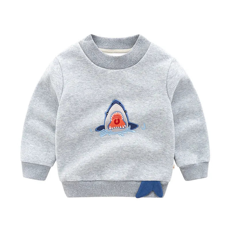 Sudadera coreana para niño con cachemira.