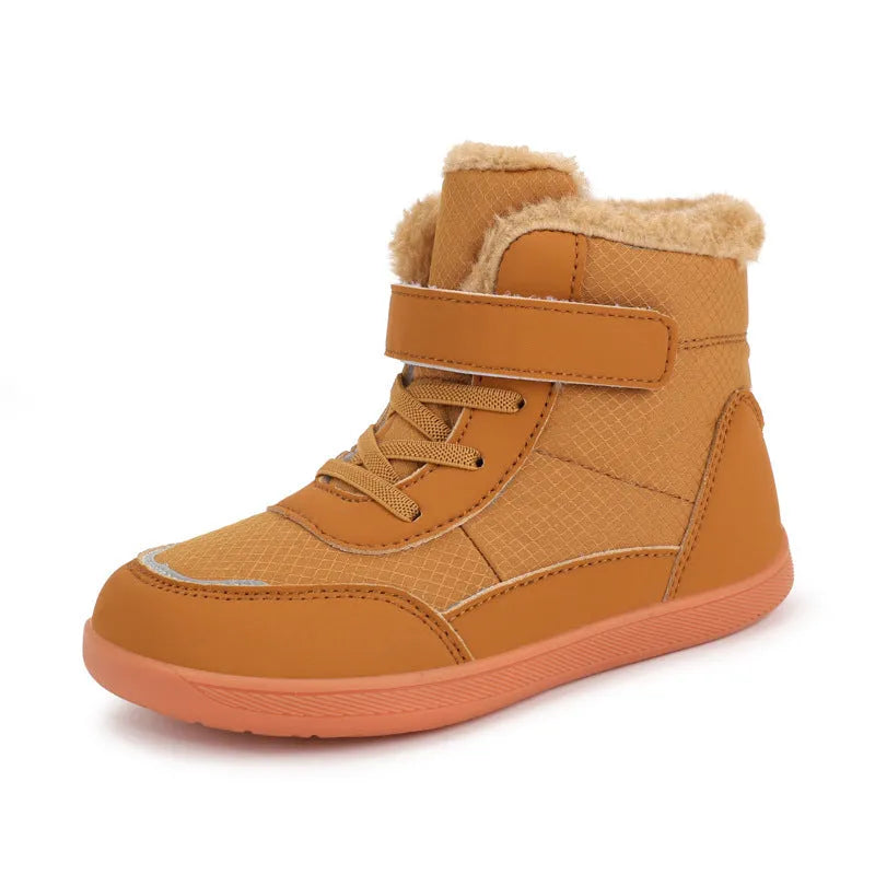 Children's High-top With Velvet Thick Wide-toe Cotton-padded Shoes Outdoor Keep Warm Snow Boots