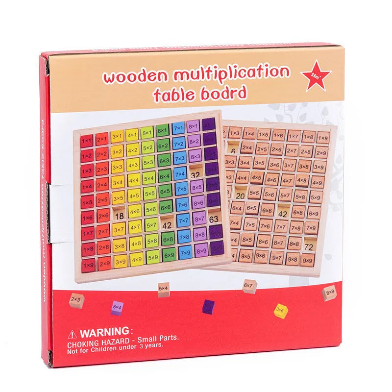 Wooden Ninety-nine Multiplication Table Building Blocks Educational Toys