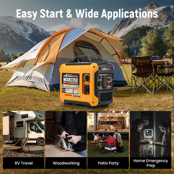New 2350W 15kg Gasoline Variable Frequency Generator, Environmentally Friendly And Quiet, Suitable For Outdoor Gatherings - Enfance-Heureuse