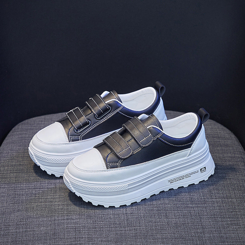 Women's Casual Spring And Autumn Thick Sole Platform White Shoes