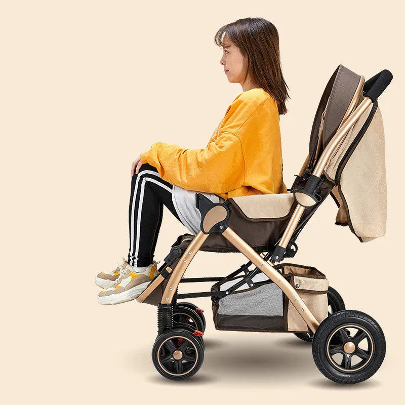 Baby strollers are lightweight and easy to fold