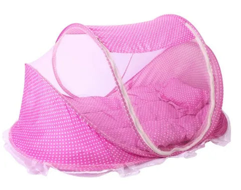 Foldable Baby Mosquito Net With Pillow + Net 2pcs Set