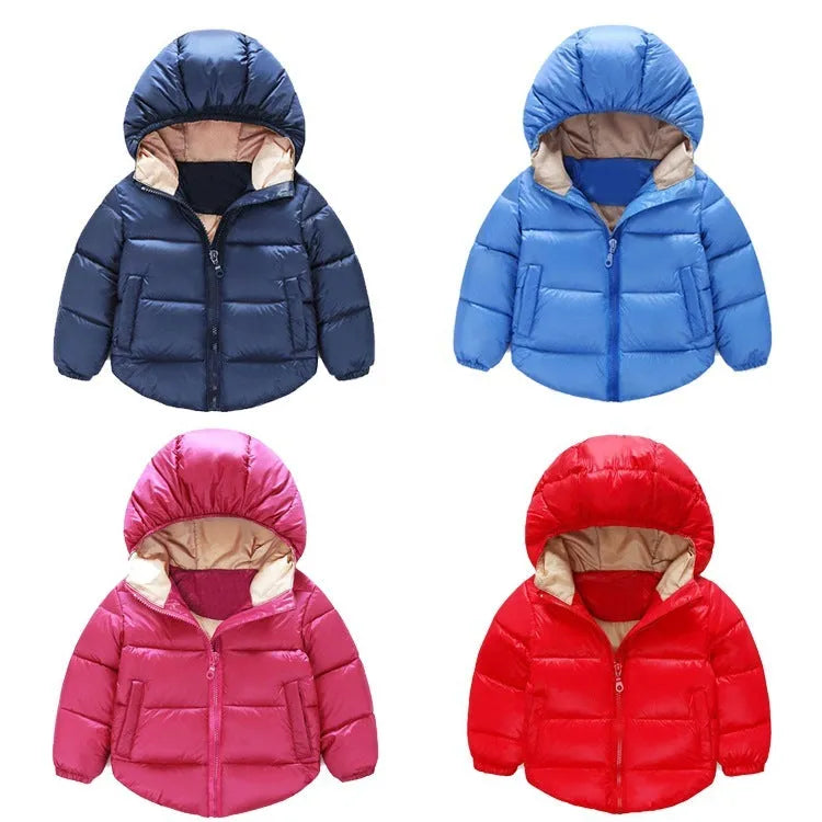 Ropa de invierno para niños Chaqueta de plumón informal acolchada de algodón