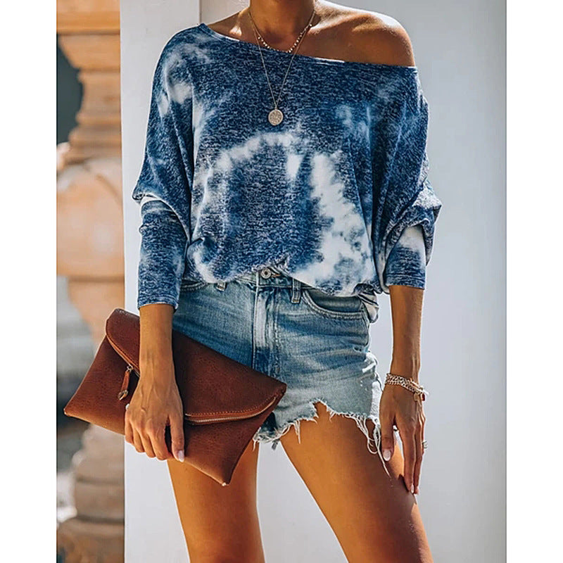 Fashion Printed Round Neck Long Sleeve Casual Suit - Enfance-Heureuse