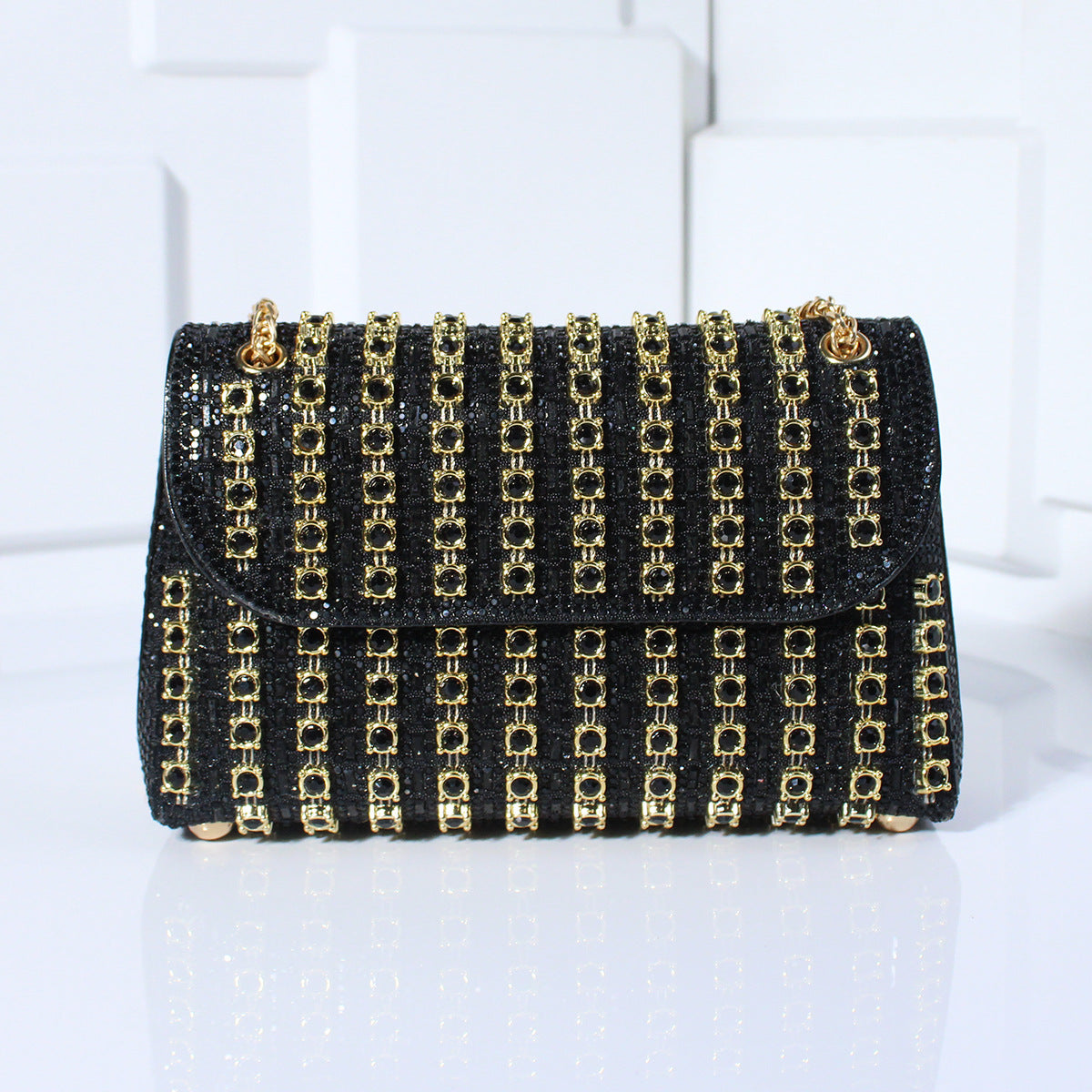 Fashion Crossbody Dinner Bag Diamond-embedded Hand Carrying - Enfance-Heureuse
