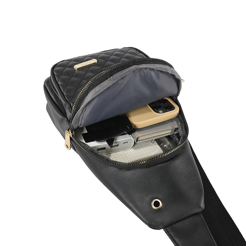 Storage Bag & Travel Bag Small Sling Bag Crossbody Chest Shoulder Water Resistant Sling Purse One Strap Travel Bag For Men Women Boys With Earphone Hole - Enfance-Heureuse