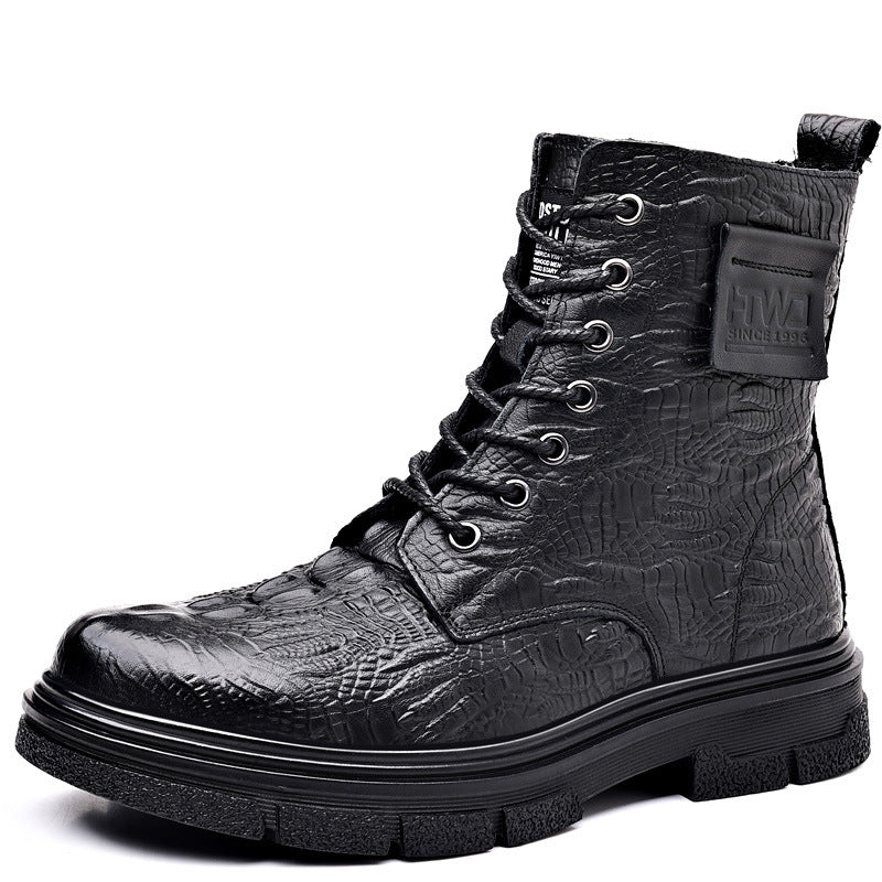 Men's Boots Winter Genuine Leather Martin Shoes