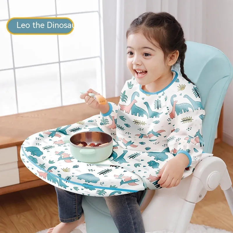 Ropa para silla de comedor, babero para comer para bebé, delantal resistente al agua y a la suciedad, desmontable