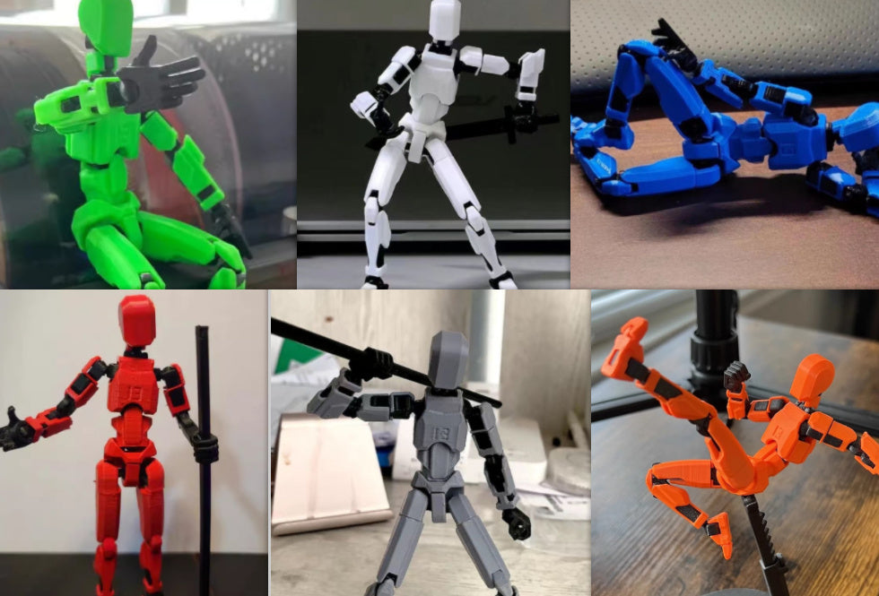 Multi-Jointed Movable Shapeshift Robot 2.0 3D Printed Mannequin Dummy Action Model Doll Toy Kid Gift - Enfance-Heureuse