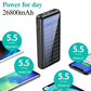 It Comes With Input And Output Dual-wire Solar Power Bank - Enfance-Heureuse