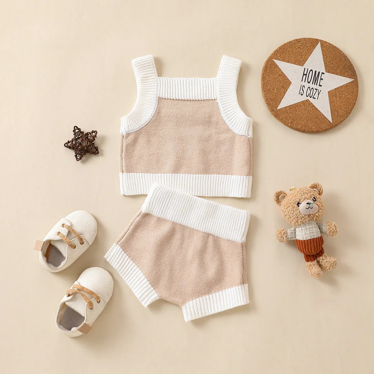 Children's Fashion Tank Top Summer Sweater Set