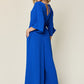 Double Take Full Size Surplice Wide Leg Jumpsuit with Pockets - Enfance-Heureuse