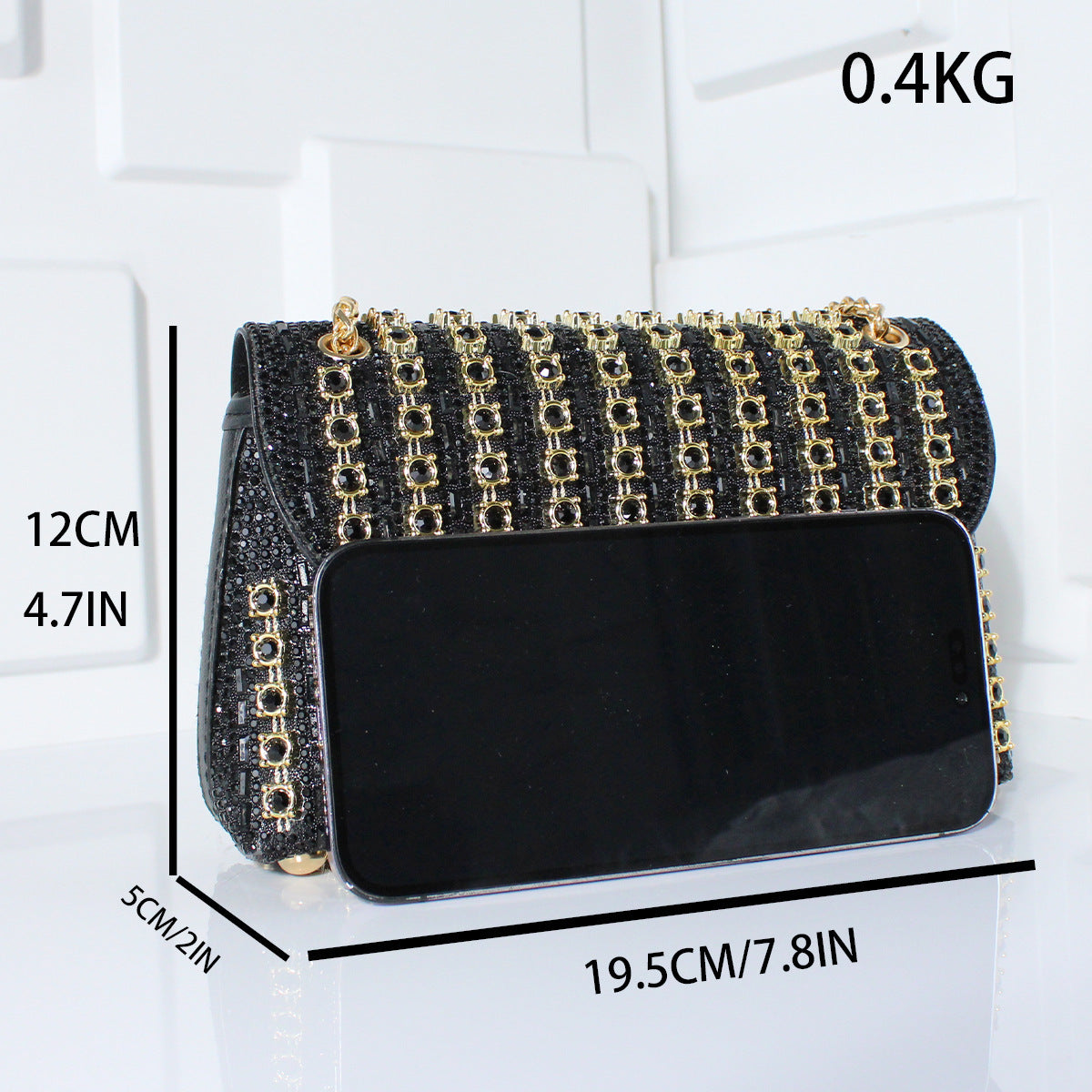 Fashion Crossbody Dinner Bag Diamond-embedded Hand Carrying - Enfance-Heureuse