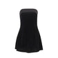 Ins Slim Tube-top Dress Fashion Zipper A-line Short Dresses Party Evening Clothing For Women - Enfance-Heureuse