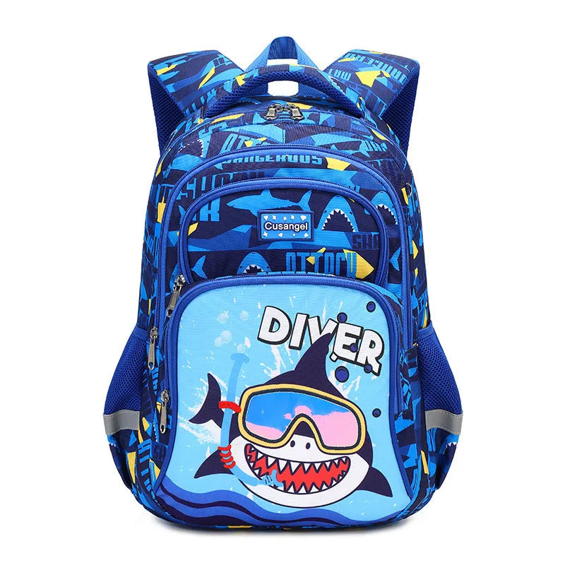 Primary School Student Schoolbag Boys Stylish And Lightweight Grade 1-3 Children Backpack