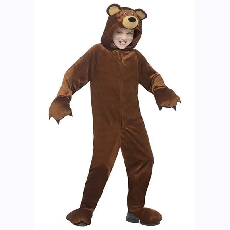 Children's Animal Brown Bear Modeling Costume Props