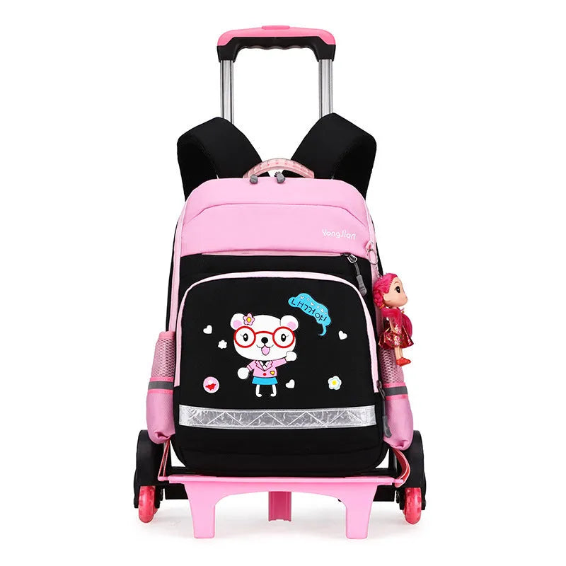 Korean Detachable Trolley Bag For Elementary School Students