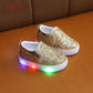 Kids Led Sneakers Lighted Baby Toddler Sneakers Sequin Girl Light Shoes - Enfance-Heureuse