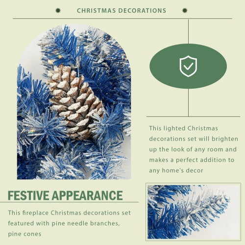 Pre-lit Christmas Tree Artificial Christmas 4-piece Set - Enfance-Heureuse