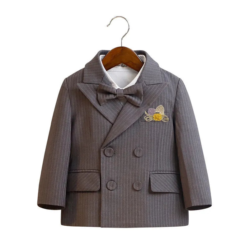 Boys' Spring And Autumn Suit Vest Set