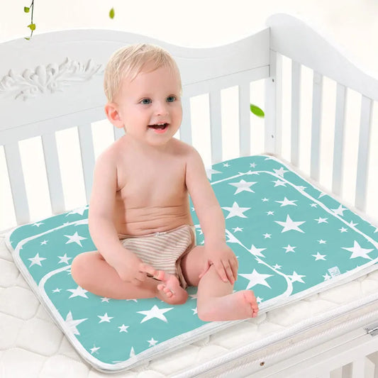 New Baby Breathable And Waterproof Cartoon Cotton Diaper Changing Pad